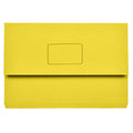 Marbig Slimpick Foolscap Document Wallet Pack Of 50#Colour_YELLOW