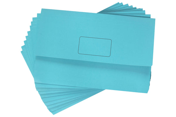 Marbig Slimpick Foolscap Slimpick Document Wallet Brights 20 Piece#Colour_MARINE