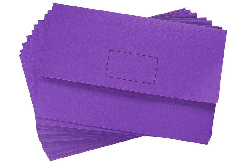 Marbig Slimpick Foolscap Slimpick Document Wallet Brights 20 Piece