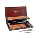 Lyra Aquarell Pencils 2 Shelf Wooden Box Set