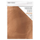 Craft Perfect Mirror Cardstock 8.5"X11" Pack of 5 Rose Platinum
