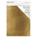 Craft Perfect Mirror Cardstock 8.5"X11" Pack of 5 Harvest Gold