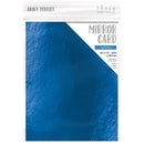 Craft Perfect Mirror Cardstock 8.5"X11" Pack of 5 Imperial Blue