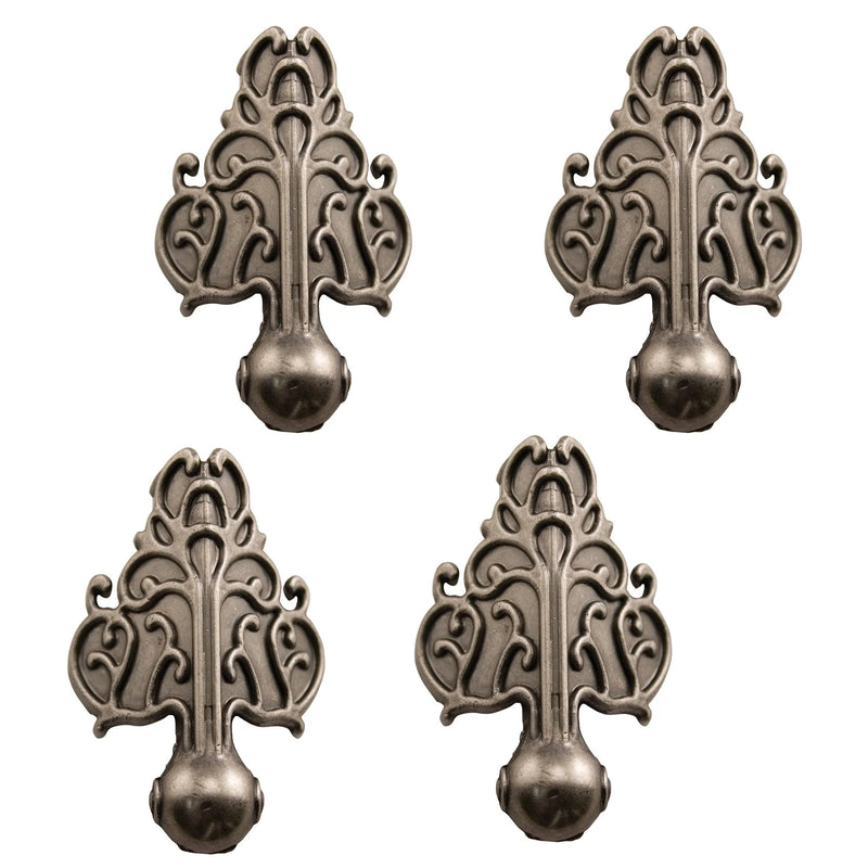 Tim Holtz Idea-Ology Antique Nickel Foundations Box Feet 4 Pieces