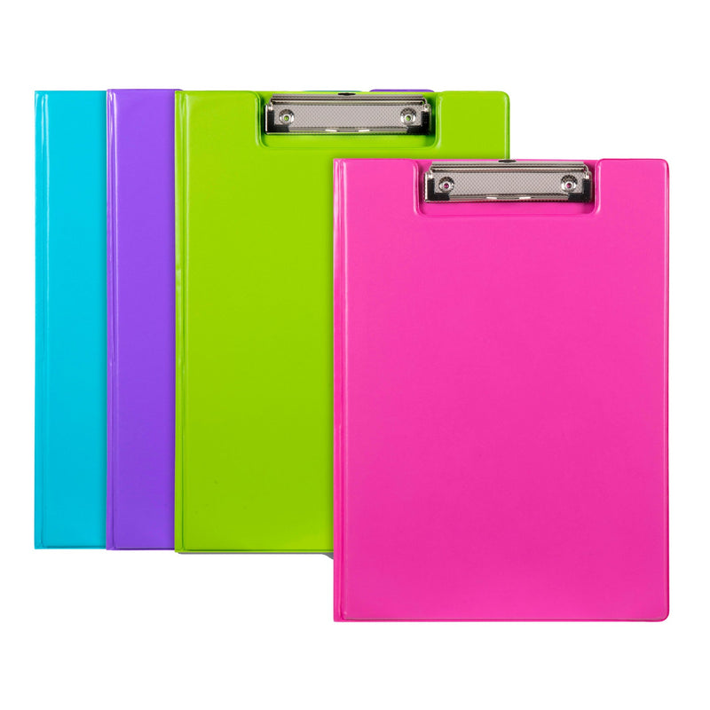 Marbig Clipfolder A4 PP Summer Colours Assorted