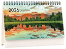 Collins Calendar Flip Over Desk NZ Pictorial 210x150mm Even Year