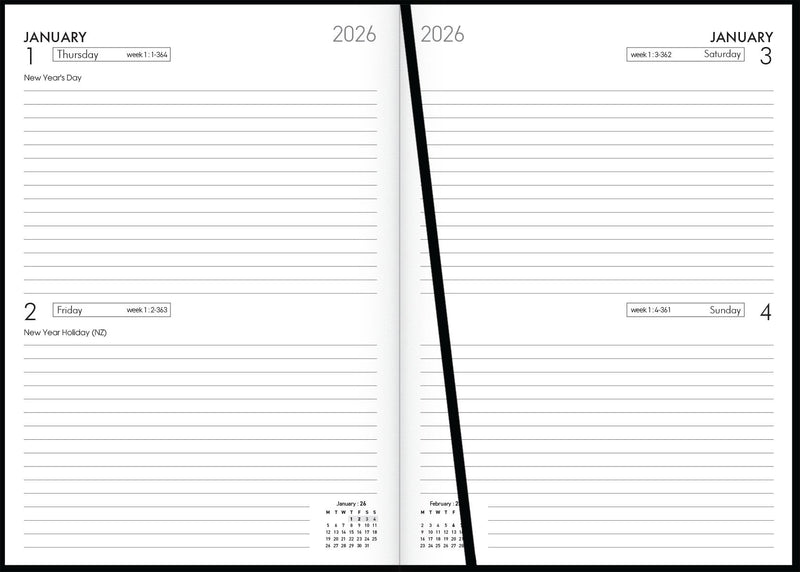 Collins Diaries A52 Even Year