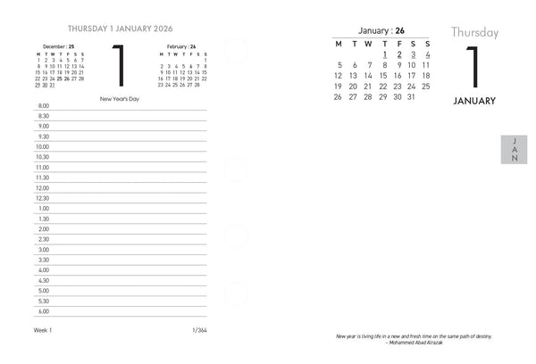 Collins Calendar Refill 13E Side Opening Even Year 