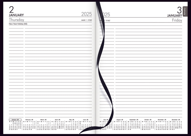 Collins A51 Black Diary