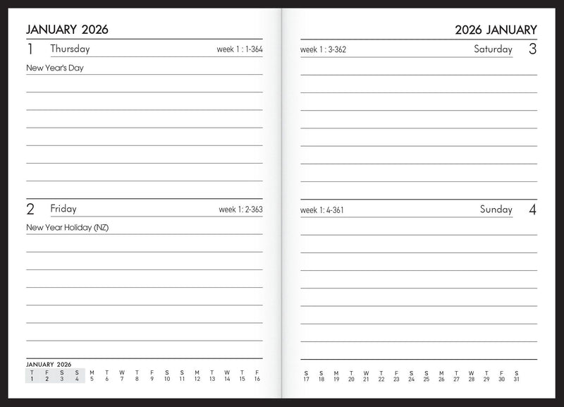 Collins Diaries A72 Even Year