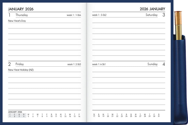 Collins Diaries A72PP With Pencil Even Year
