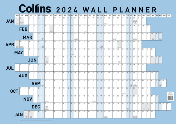 Collins Wallplanner Large 700x990mm Unlaminated