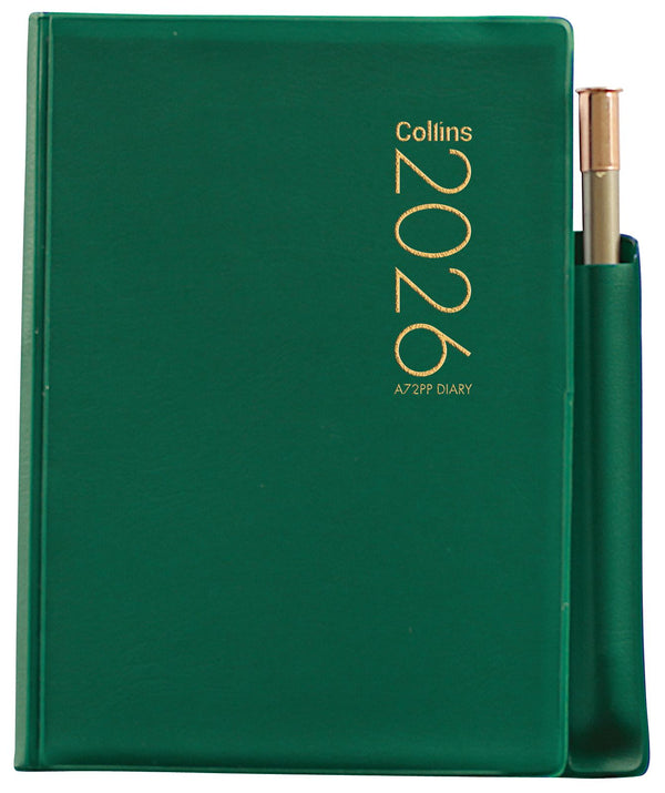 Collins Diaries A72PP With Pencil Even Year#Colour_GREEN