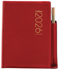 Collins Diaries A72PP With Pencil Even Year#Colour_RED