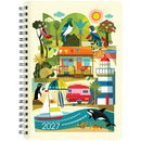 Collins A53 Week to View Kiwi Vibe Town Wiro With Notepad 2027 Diary