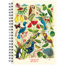 Collins A53 Week to View Kiwi Vibe Birds Wiro With Notepad 2027 Diary