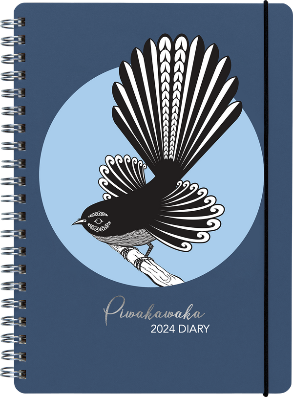 Collins Diary A51 Wiro New Zealand Birds Piwakawaka
