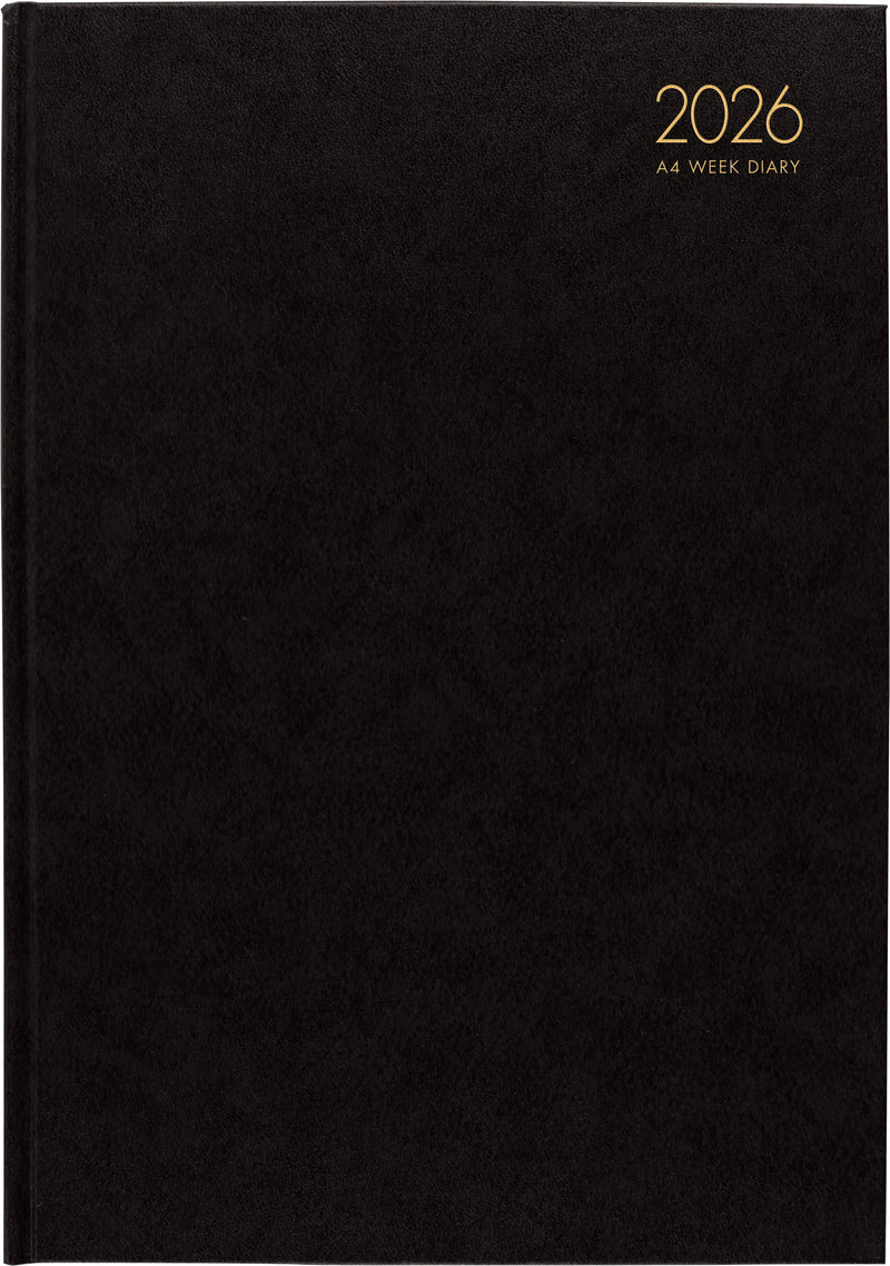 Windsor A43 Week to View Diary Black Even Year