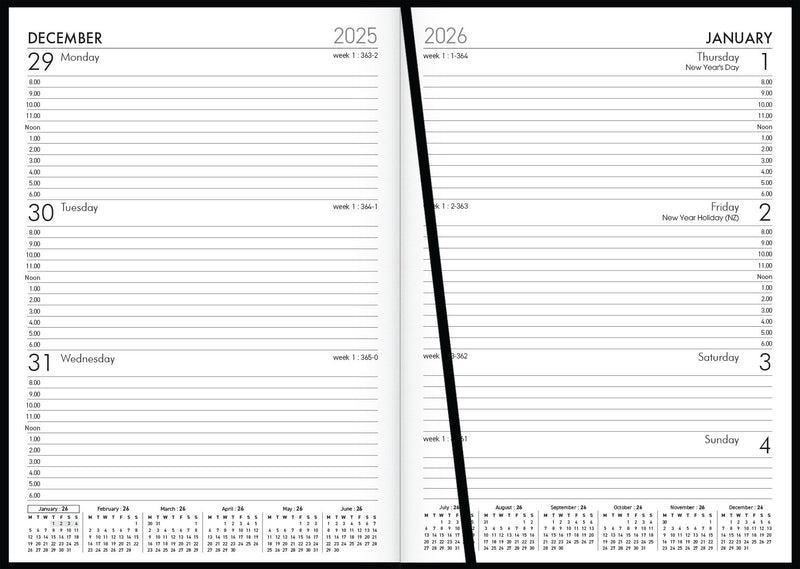 Windsor A53 Week to View Diaries Even Year