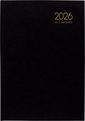 Windsor A52 2 Day to Page Diaries Even Year#Colour_BLACK