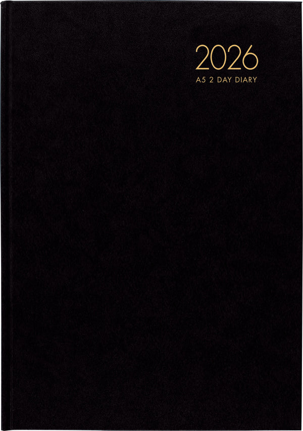 Windsor A52 2 Day to Page Diaries Even Year#Colour_BLACK