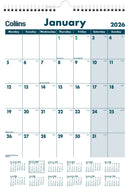 Collins Calendar A3 Month To View Laminated Wiro Even Year