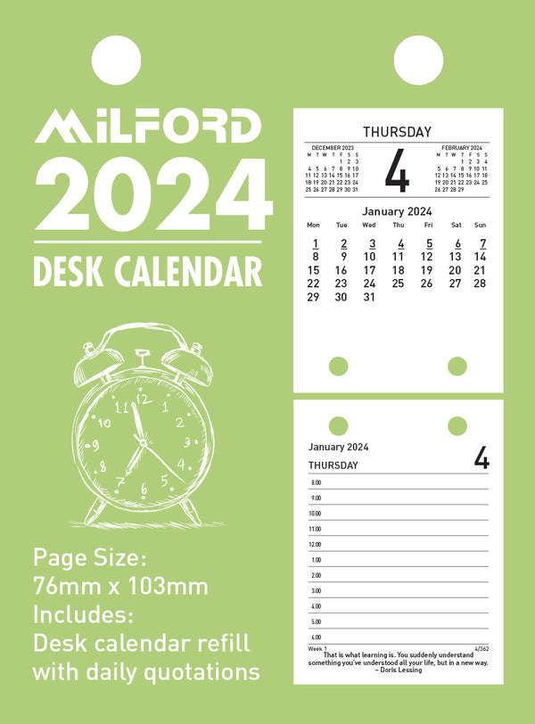 Collins Desk Calendar Refill Top Opening