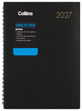 Collins Boston Diary A43 Week To View 2027#Colour_BLACK