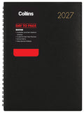 Collins Boston Diary A51 Day To Page Diary Wiro 2027#Colour_BLACK