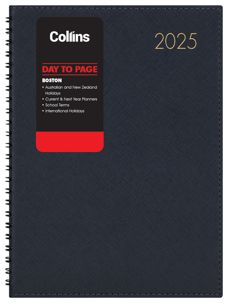 Collins Boston A51 Day To Page Wiro Diaries
