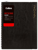 Collins Diary Platinum A41 Day To Page Diary Black Wiro 2027 