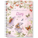 Collins Wiro Week To View J. Brinkman Pink Flower Series 2027 Diary
