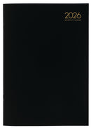 Collins Diary Planner Monthly A4 PVC Cover Black Even Year