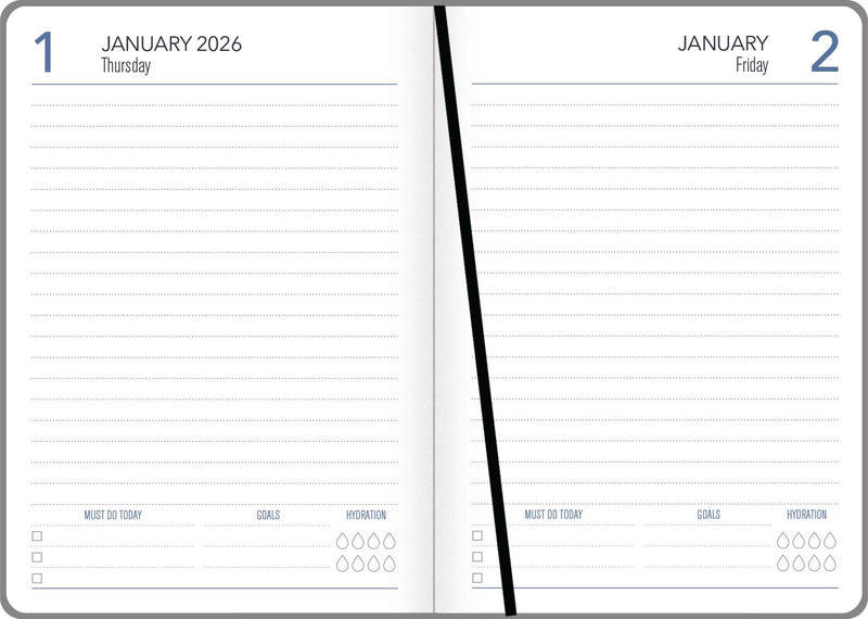 Collins Diaries A51 Day Per Page Colour Edge Even Year