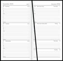 Collins CW3 Appointment Diary Black Even Year 