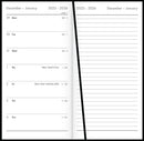 Collins CW7 Notes Diary Black Even Year 
