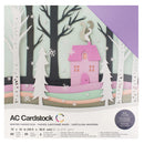 American Crafts 12" x 12" Textured 60 Sheets Winter Cardstock Variety Pack