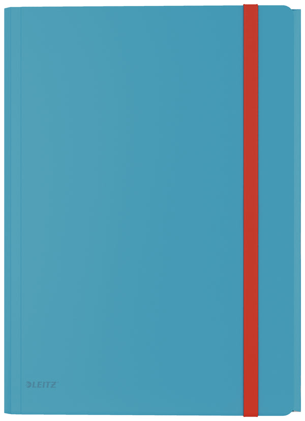 Leitz Cosy 3 Flap Folder With Pocket PP A4 - Pack Of 10#Colour_BLUE