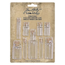 Tim Holtz Idea-Ology Clear Corked Vials 9 Pieces