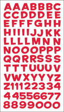 American Crafts Sticko Red Metallic Alphabet 87 Piece Sticker Pack