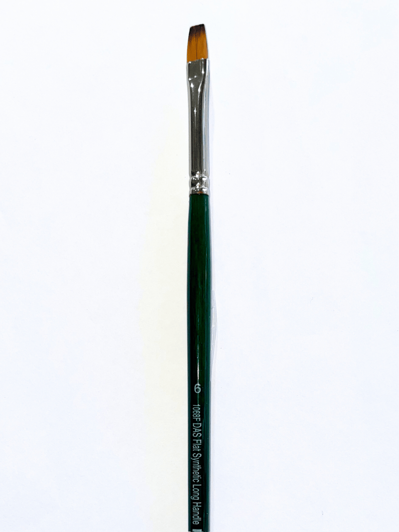 Das S1068f Synthetic Flat Long Handle Brushes