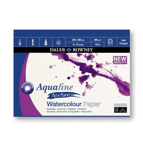Daler Rowney Aquafine 12 Sheet Pads#Size_22.9X30.5CM