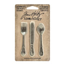 Tim Holtz Idea-Ology Silverware Adornments 9 Pieces