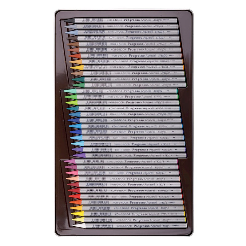 Koh-I-Noor Progresso Aquarelle Coloured Pencil Set of 36