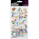 American Crafts Sticko Floral Unicorn 35 Piece Sticker Pack