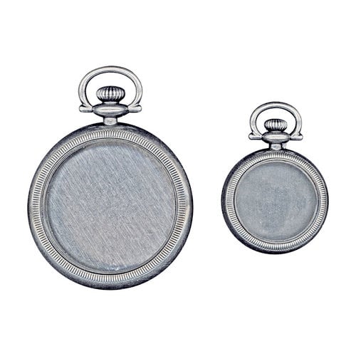 Tim Holtz Idea-Ology 1" Mini Pocket Watches 2 Pieces