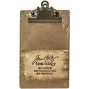 Tim Holtz Idea-Ology Brown 4.5"X7.75" Mini Clipboard