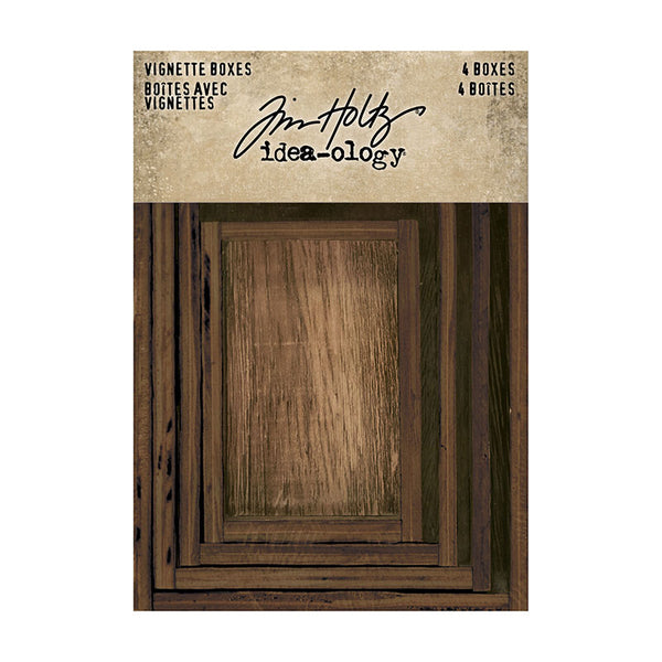 Tim Holtz Idea-Ology Vignette Boxes 4 Pack