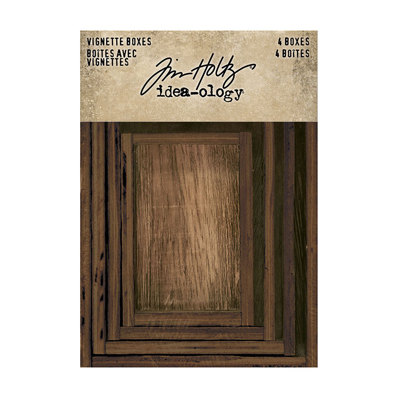 Tim Holtz Idea-Ology Vignette Boxes 4 Pack