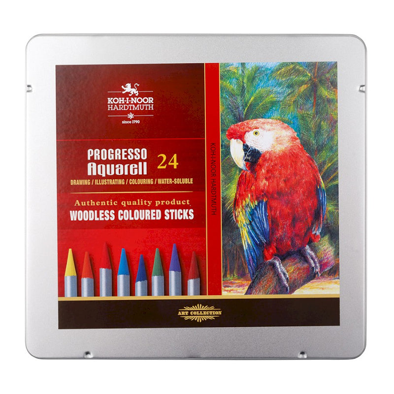 Koh-I-Noor Progresso Aquarelle Coloured Pencil Set of 24